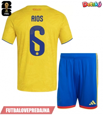 Lacne Dětský Futbalové dres Kolumbia Richard Rios #6 MS 2026 Krátky Rukáv - Domáci (+ trenírky)